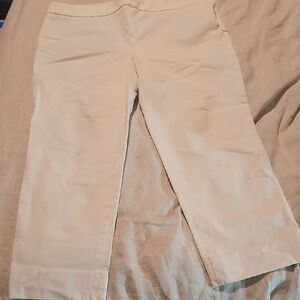 Talbots White Cropped Trousers